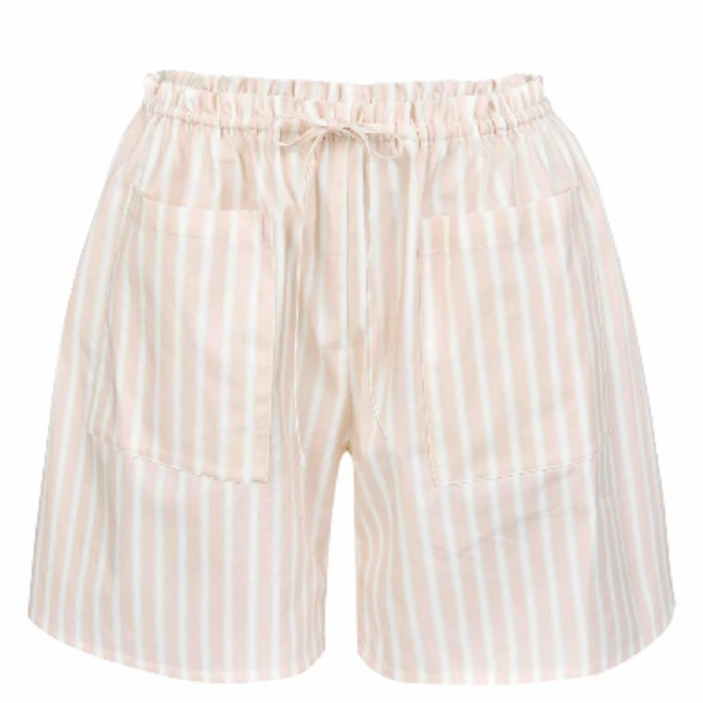 DREAM LOUNGE SHORTS - BLUSH STRIPE